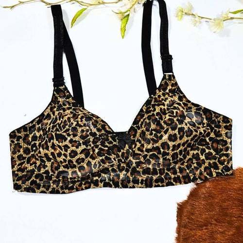 Cheetah Print Soft Cotton Daily Wear Bra
