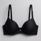 Bow Pendant Elegant Soft & Smooth Dotted Textured Padded Bra