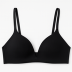 Soft Straight Lined Wireless Deep Cleavage Triangle Bralette