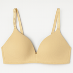 Soft Straight Lined Wireless Deep Cleavage Triangle Bralette