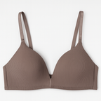 Soft Straight Lined Wireless Deep Cleavage Triangle Bralette