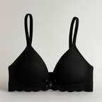 Bow Pendant Elegant Soft & Smooth Line Textured Padded Bra