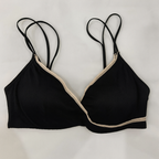 Cross Design Soft & Smooth Thin Double Strap Padded Bra