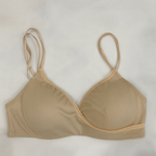 Cross Design Soft & Smooth Thin Double Strap Padded Bra