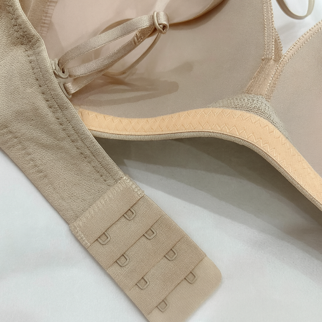 Cross Design Soft & Smooth Thin Double Strap Padded Bra