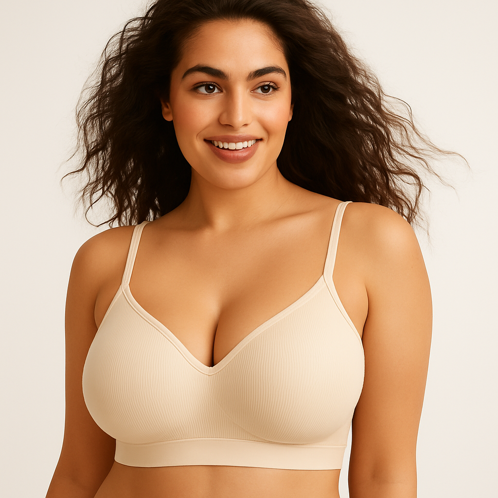 Tube Top Handshaped Seamless Cotton Padded Bra
