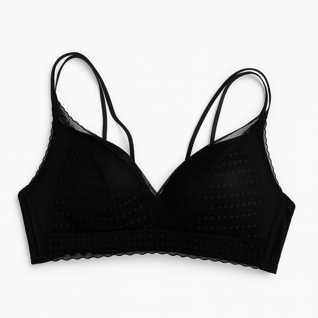 Fancy Embroidered Double String Laced Light Padded