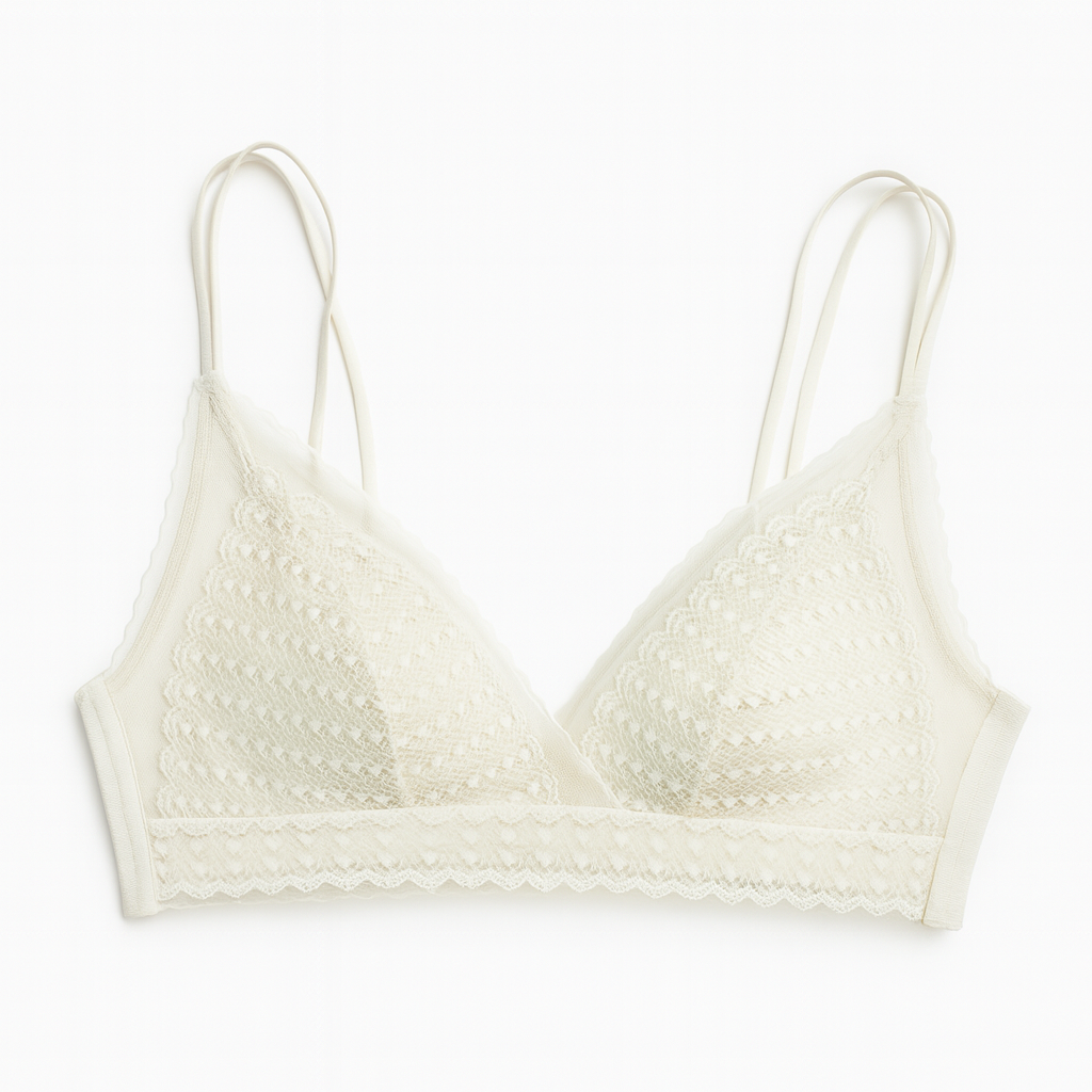 Fancy Embroidered Double String Laced Light Padded