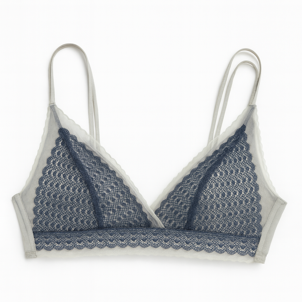 Fancy Embroidered Double String Laced Light Padded