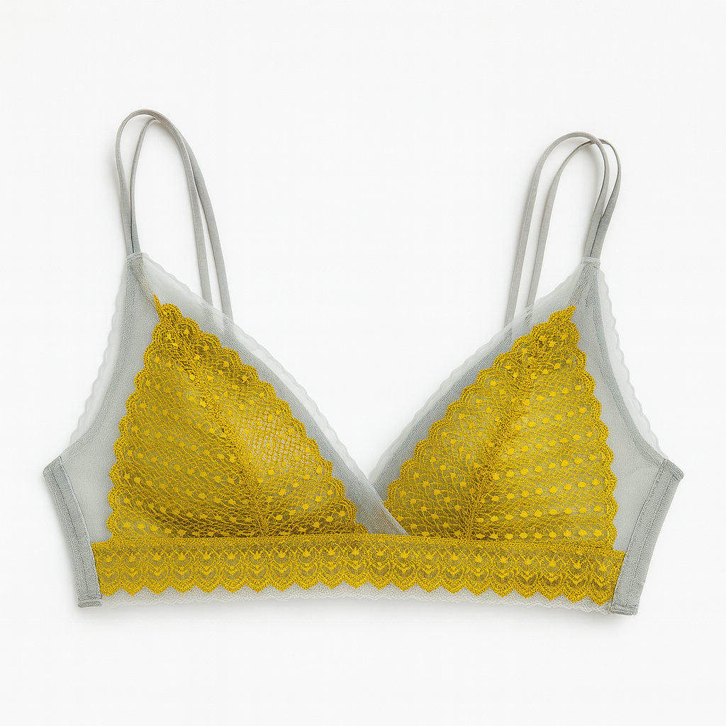 Fancy Embroidered Double String Laced Light Padded