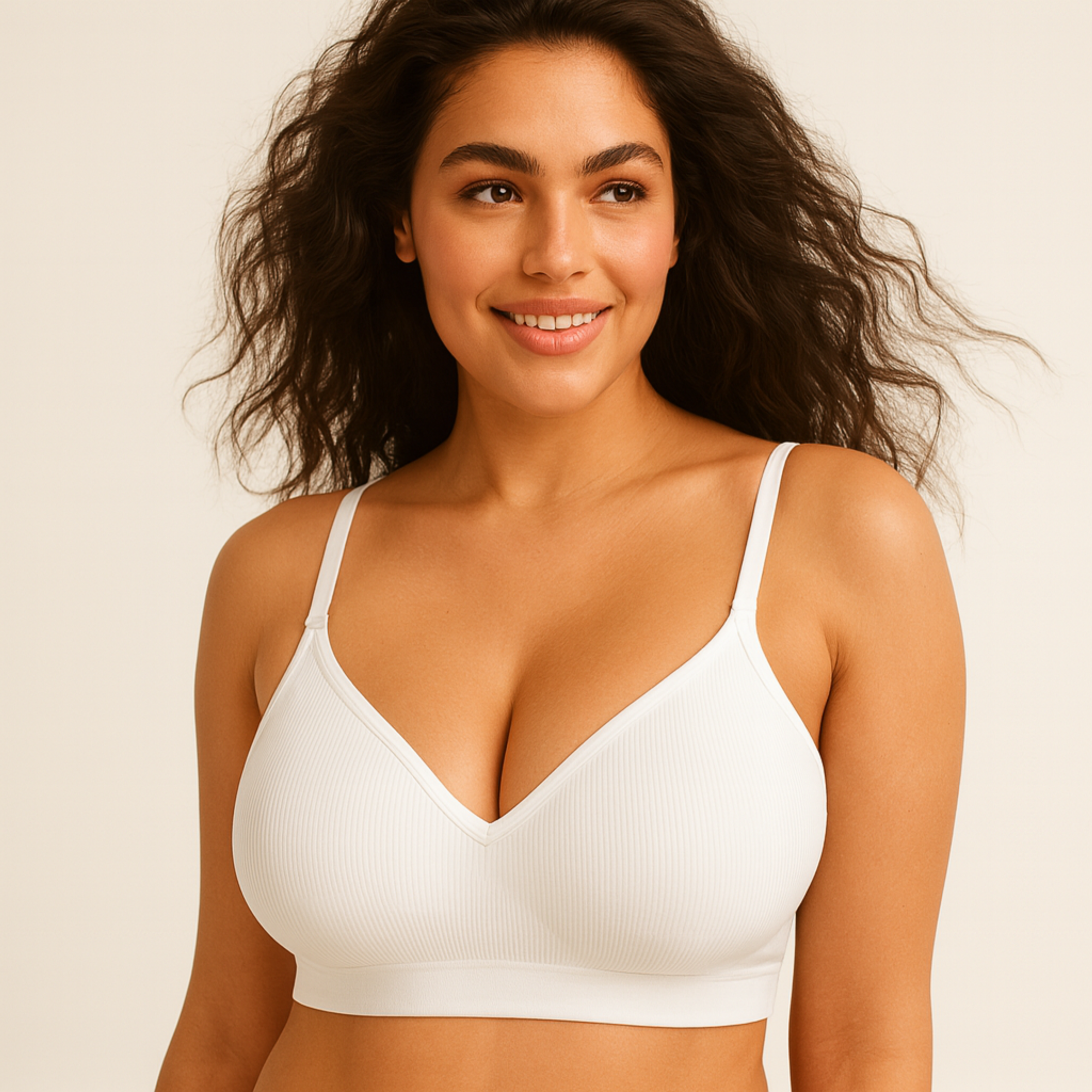 Tube Top Handshaped Seamless Cotton Padded Bra